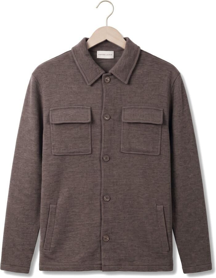STEFANO LAURAN Heren Overshirts Overshirt Bruin - Foto 2