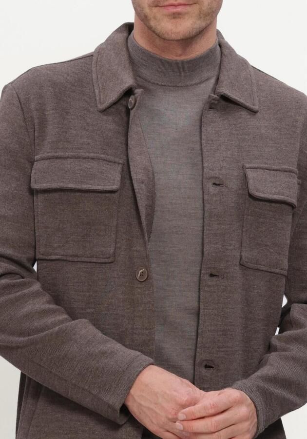 STEFANO LAURAN Heren Overshirts Overshirt Bruin - Foto 4