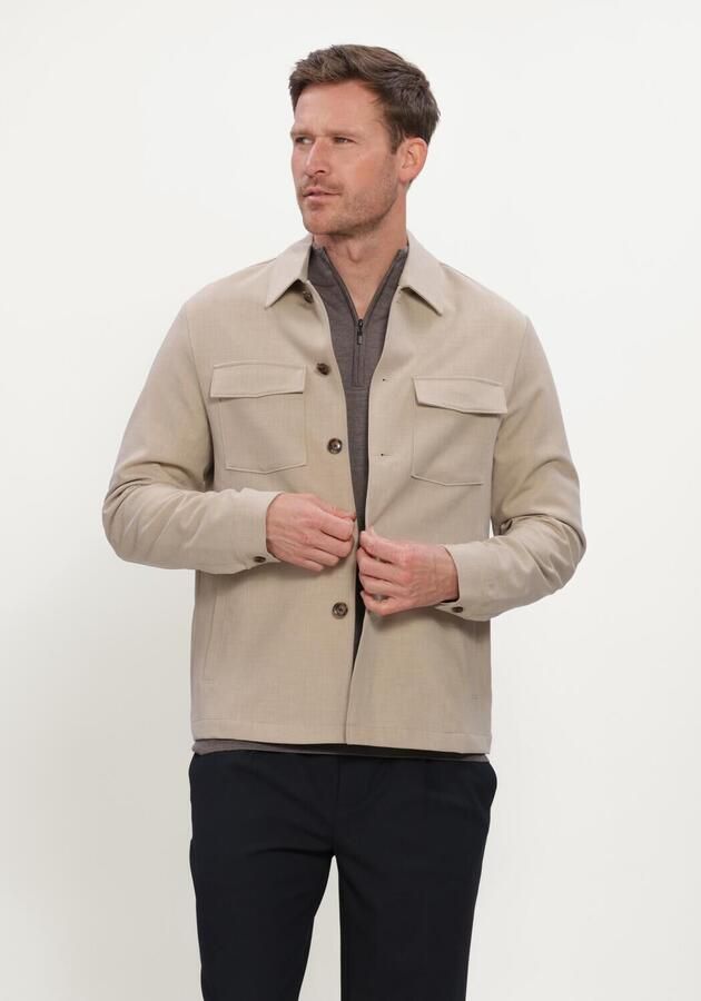 STEFANO LAURAN Heren Overshirts Sl-calvin Beige