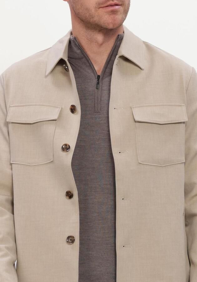 STEFANO LAURAN Heren Overshirts Sl-calvin Beige - Foto 4