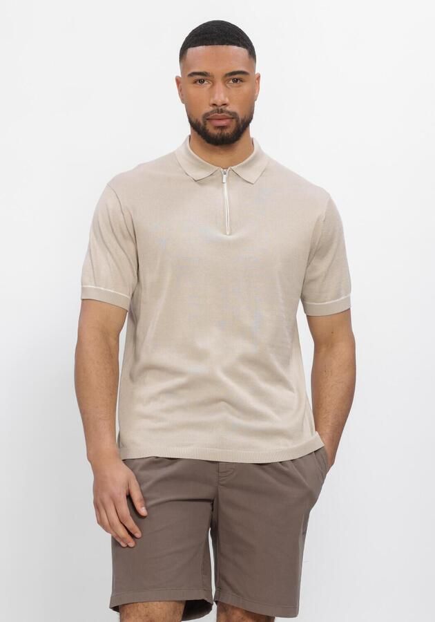 STEFANO LAURAN Heren Polo's & T-shirts Polo Bastian Beige
