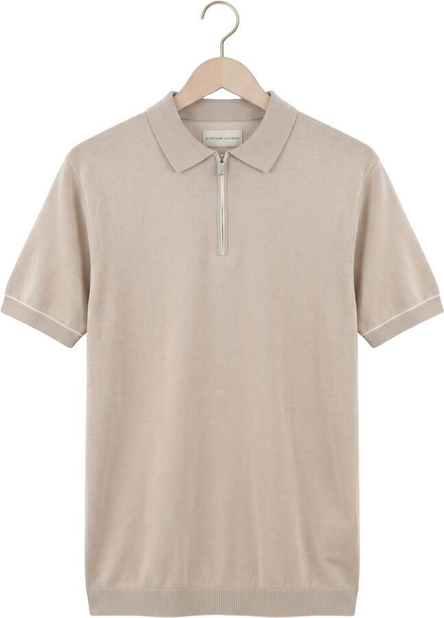 STEFANO LAURAN Heren Polo's & T-shirts Polo Bastian Beige - Foto 2