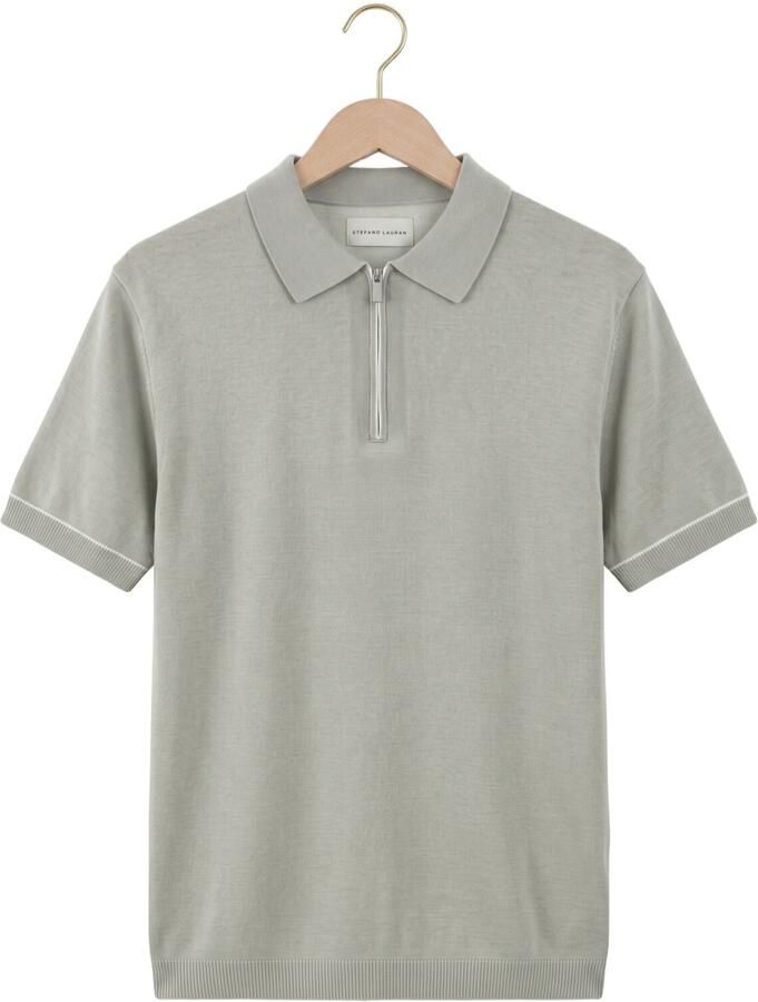 STEFANO LAURAN Heren Polo's & T-shirts Polo Bastian Khaki - Foto 2