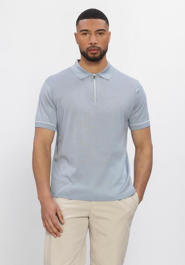 STEFANO LAURAN Heren Polo's & T-shirts Polo Bastian Lichtblauw