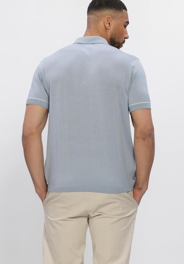 STEFANO LAURAN Heren Polo's & T-shirts Polo Bastian Lichtblauw - Foto 3