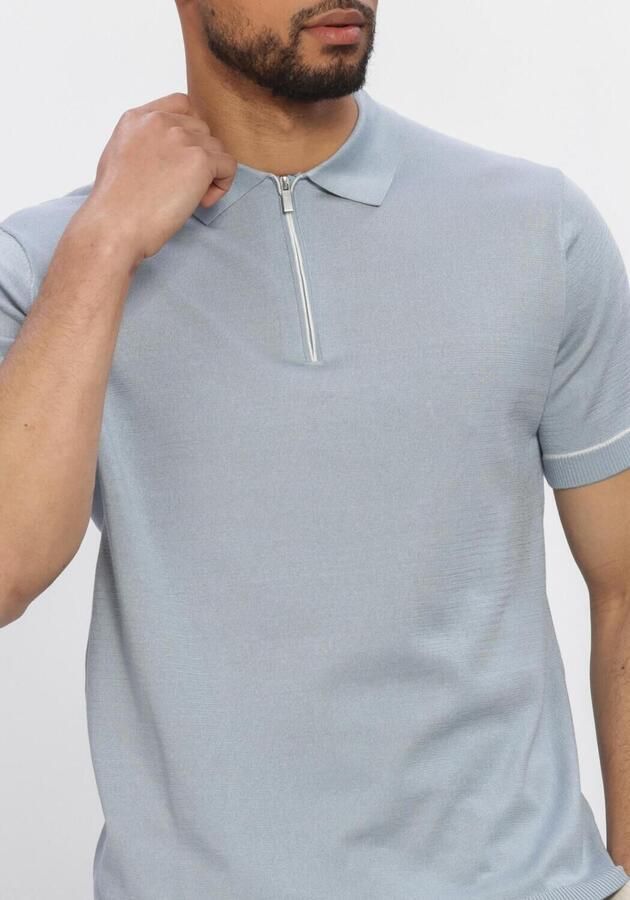 STEFANO LAURAN Heren Polo's & T-shirts Polo Bastian Lichtblauw - Foto 4