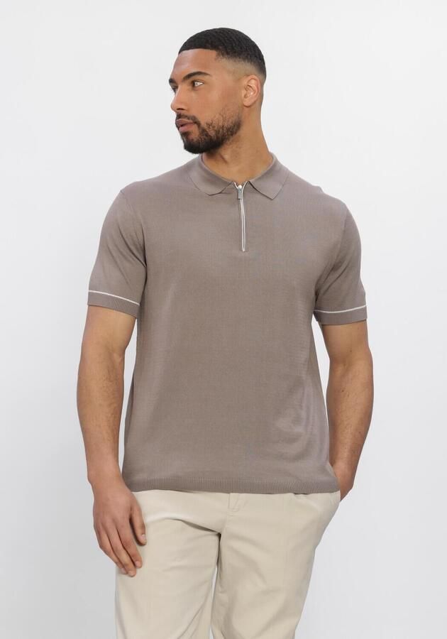 STEFANO LAURAN Heren Polo's & T-shirts Polo Bastian Taupe