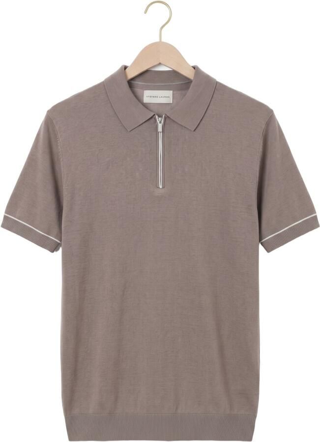 STEFANO LAURAN Heren Polo's & T-shirts Polo Bastian Taupe - Foto 2