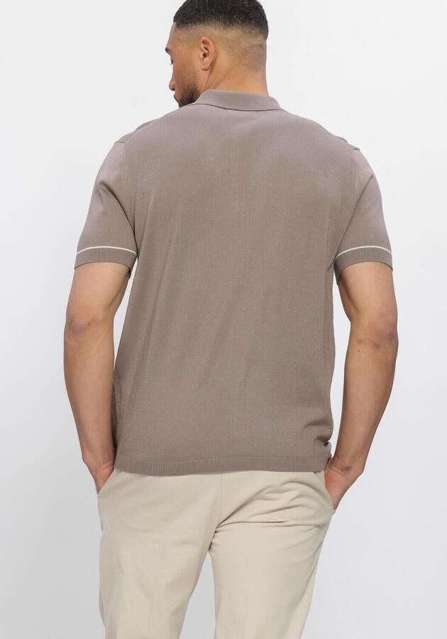 STEFANO LAURAN Heren Polo's & T-shirts Polo Bastian Taupe - Foto 3
