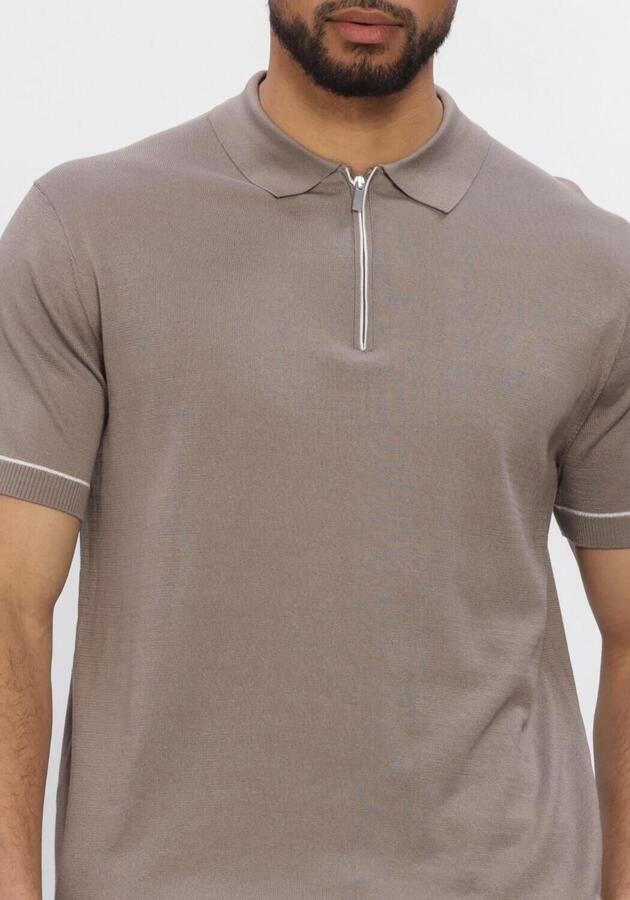 STEFANO LAURAN Heren Polo's & T-shirts Polo Bastian Taupe - Foto 4