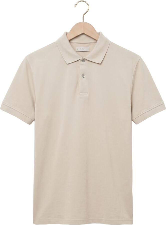 STEFANO LAURAN Heren Polo's & T-shirts Polo Bjorn Beige - Foto 2