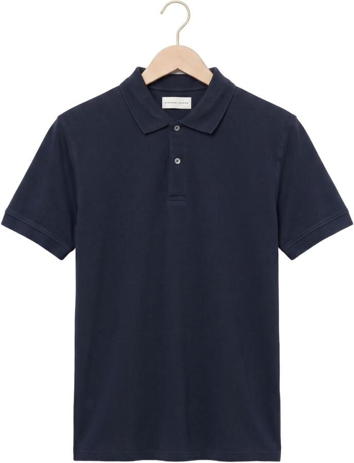 STEFANO LAURAN Heren Polo's & T-shirts Polo Bjorn Donkerblauw - Foto 2