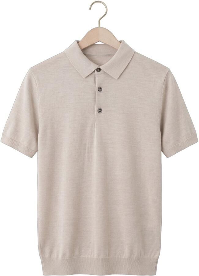 STEFANO LAURAN Heren Polo's & T-shirts Polo Boden Beige - Foto 2