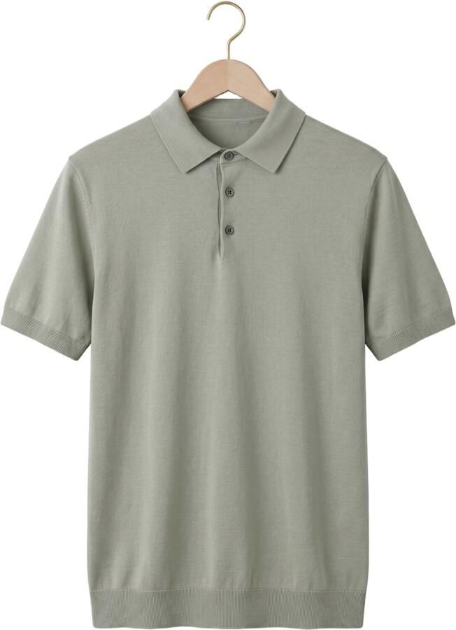 STEFANO LAURAN Heren Polo's & T-shirts Polo Boden Khaki - Foto 2