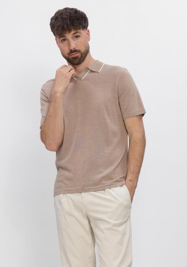 STEFANO LAURAN Heren Polo's & T-shirts Polo Borre Beige