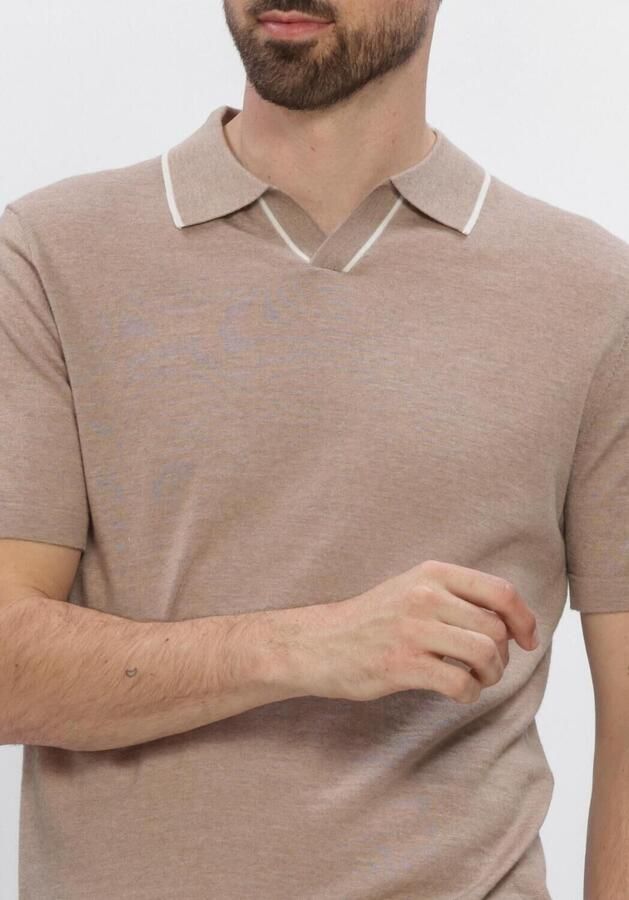 STEFANO LAURAN Heren Polo's & T-shirts Polo Borre Beige - Foto 4