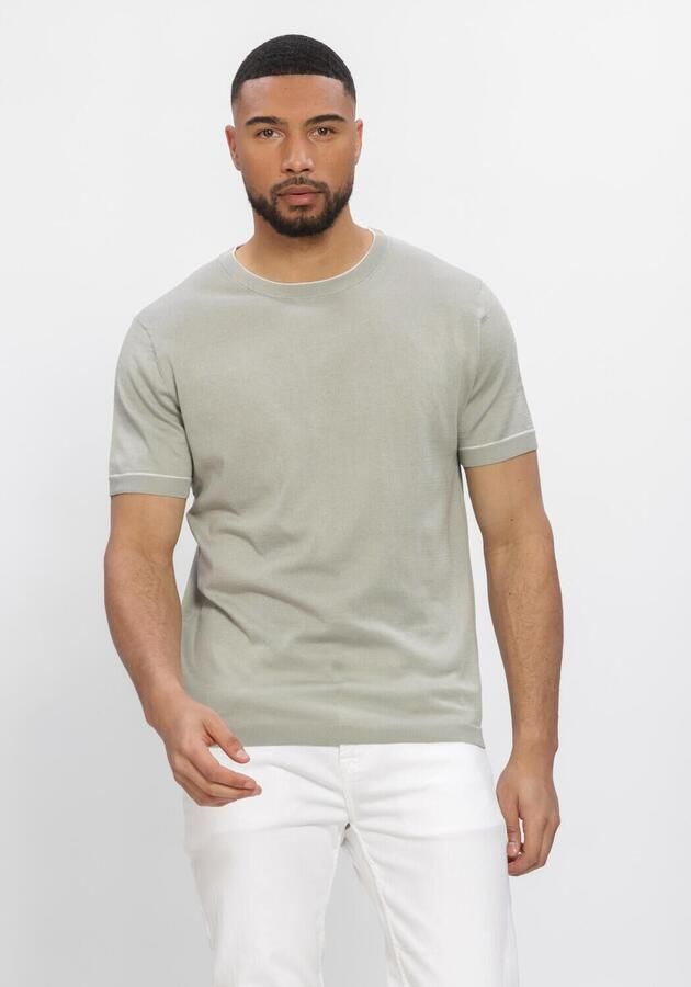 STEFANO LAURAN Heren Polo's & T-shirts T-shirt Bror Groen