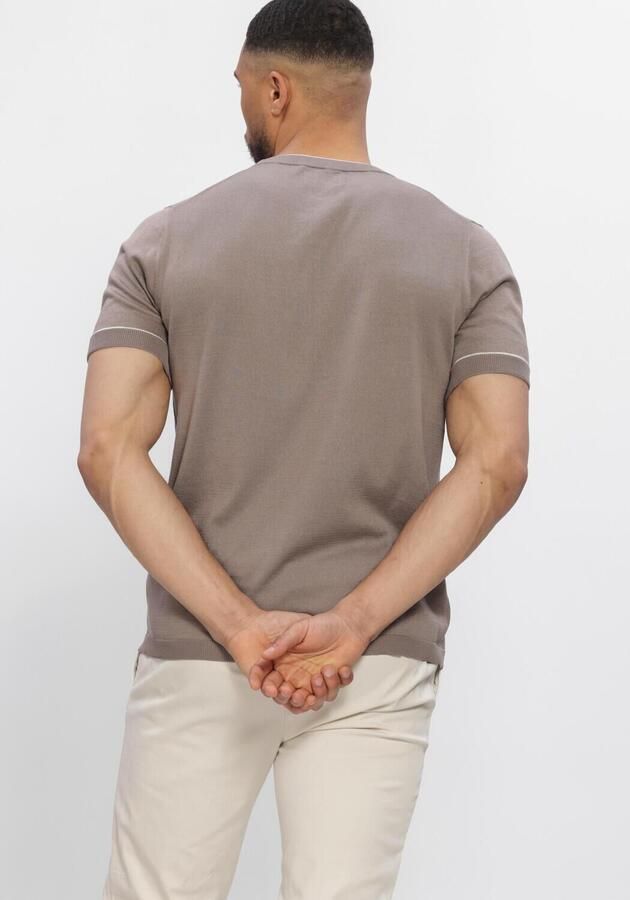 STEFANO LAURAN Heren Polo's & T-shirts T-shirt Bror Taupe - Foto 3