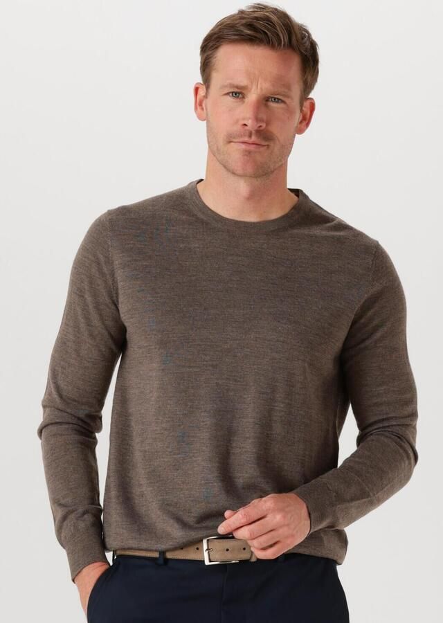 STEFANO LAURAN Heren Truien & Vesten Crew Bruin - Foto 4