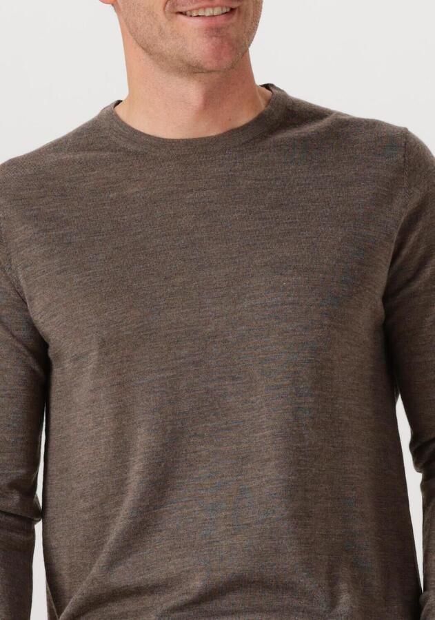 STEFANO LAURAN Heren Truien & Vesten Crew Bruin