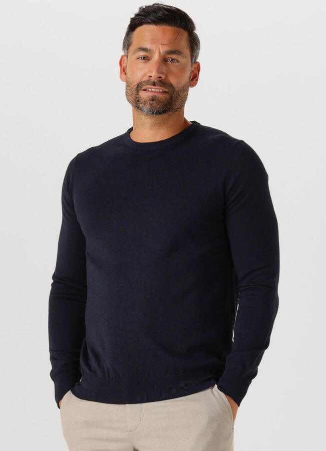 STEFANO LAURAN Heren Truien & Vesten Crew Donkerblauw - Foto 4