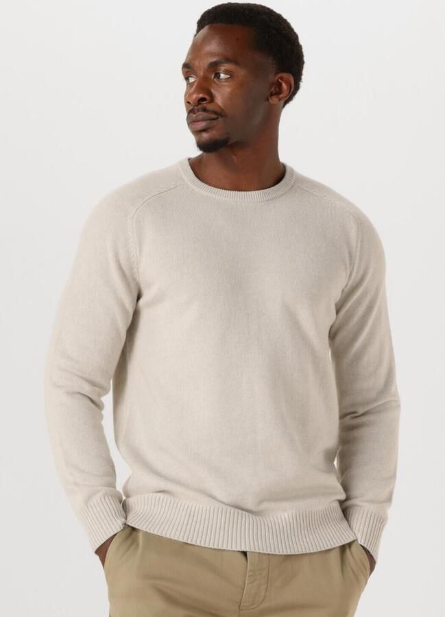 STEFANO LAURAN Heren Truien & Vesten Crew L Creme - Foto 4