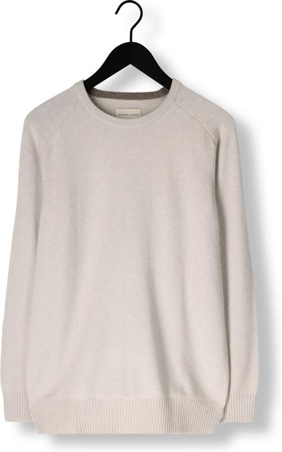STEFANO LAURAN Heren Truien & Vesten Crew L Creme - Foto 3