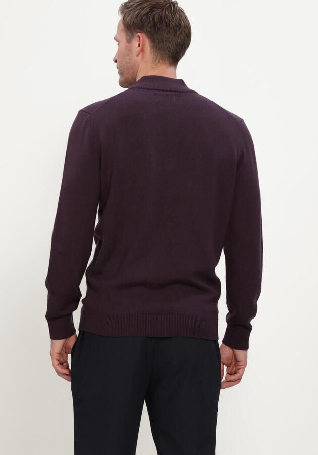 STEFANO LAURAN Heren Truien & Vesten Double Knit Zip Bordeaux - Foto 2