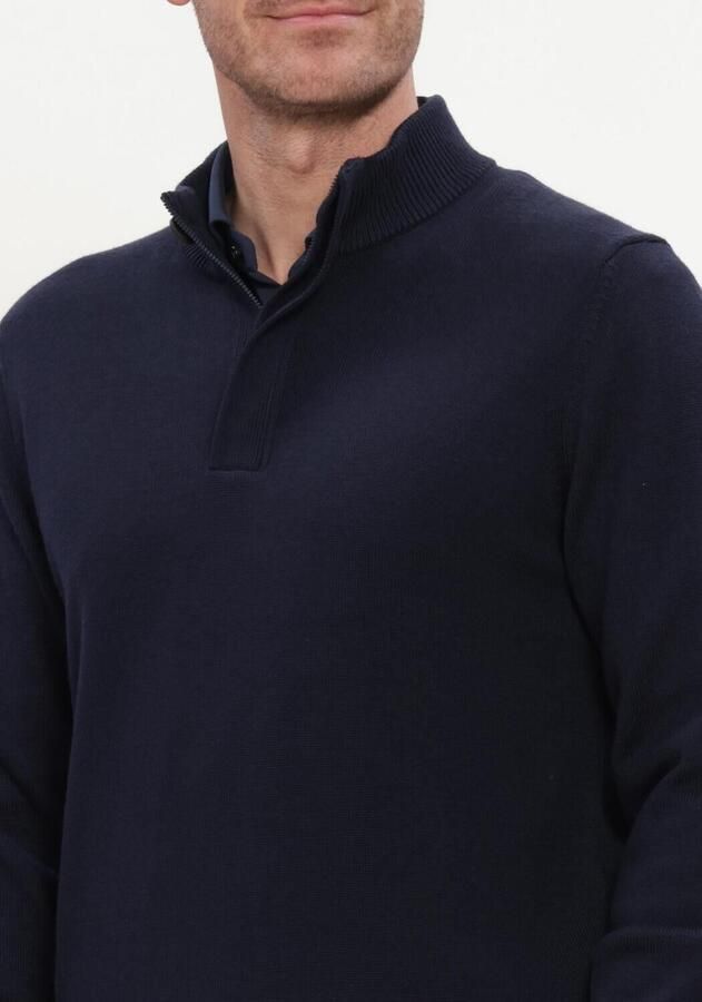 STEFANO LAURAN Heren Truien & Vesten Double Knit Zip Donkerblauw - Foto 2