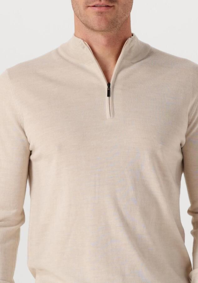 STEFANO LAURAN Heren Truien & Vesten Half Zip Anders Beige