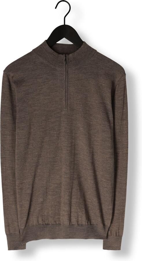 STEFANO LAURAN Heren Truien & Vesten Half Zip Anders Bruin - Foto 3