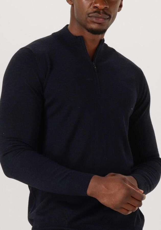 STEFANO LAURAN Heren Truien & Vesten Half Zip Anders Donkerblauw