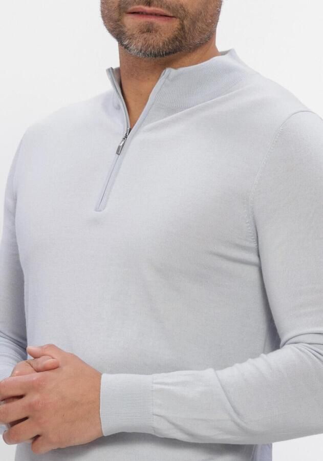 STEFANO LAURAN Heren Truien & Vesten Half Zip Anders Lichtblauw - Foto 2