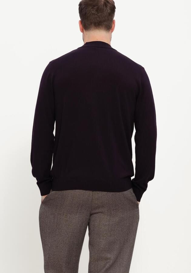 STEFANO LAURAN Heren Truien & Vesten Half Zip Anders Plum - Foto 4