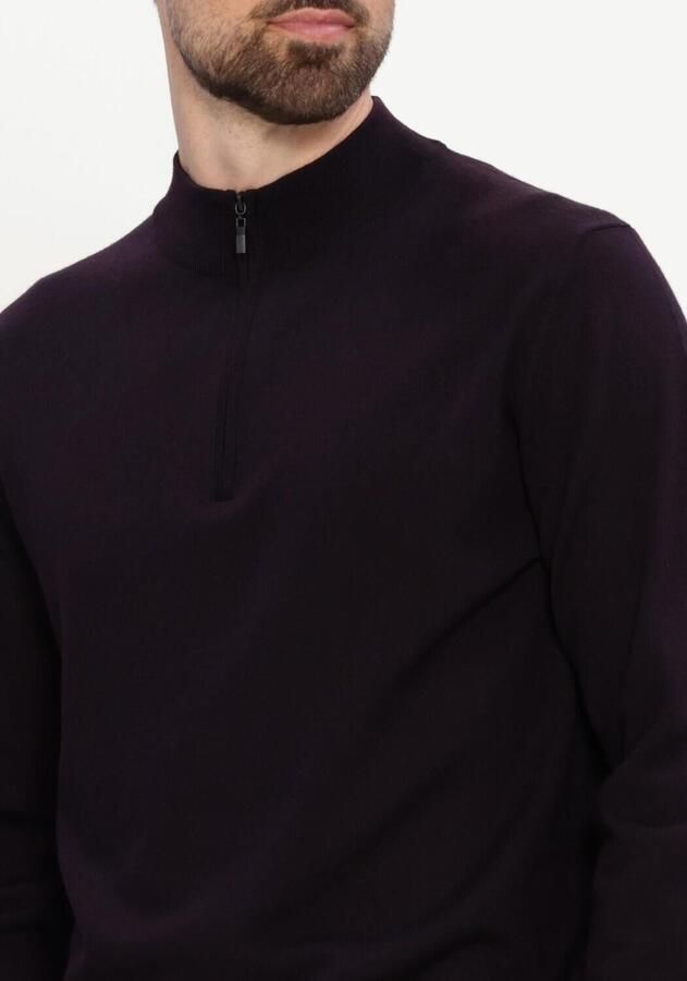STEFANO LAURAN Heren Truien & Vesten Half Zip Anders Plum - Foto 3
