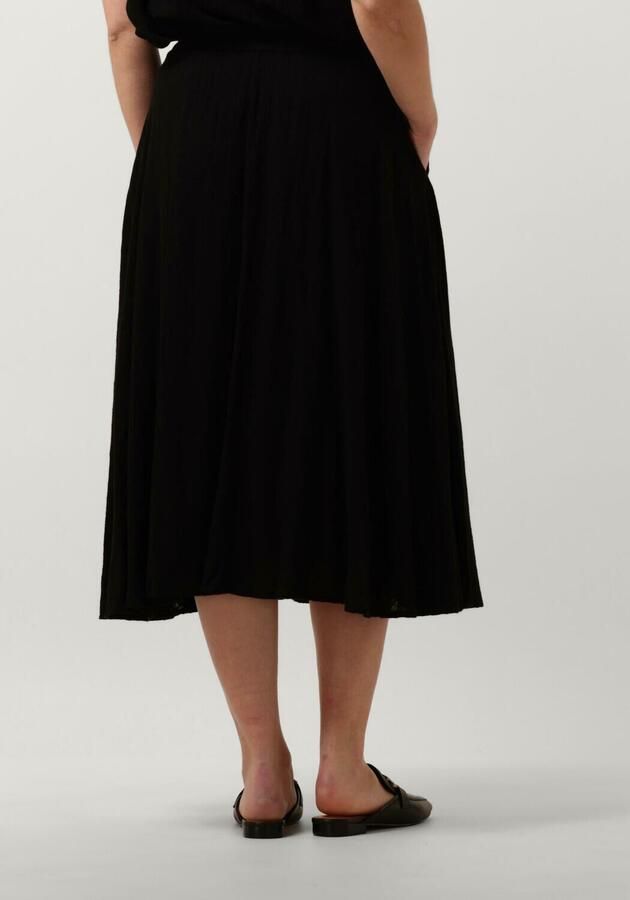 Stella Forest Mousseline midi-rok Ophelia zwart