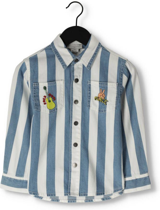 STELLA MCCARTNEY KIDS Jongens Overhemden Ts5p00 Blauw wit Gestreept
