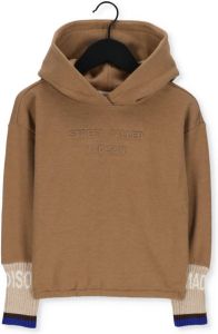 Street called Madison hoodie met logo beige