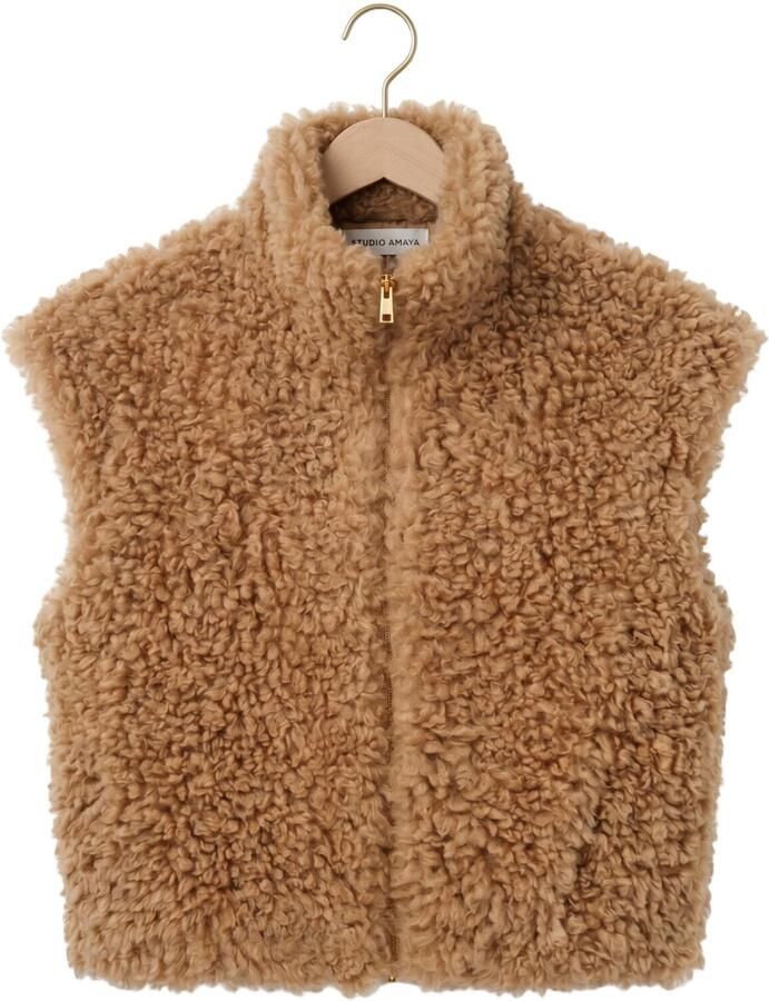 STUDIO AMAYA Dames Blazers Sira Gilet Camel - Foto 2
