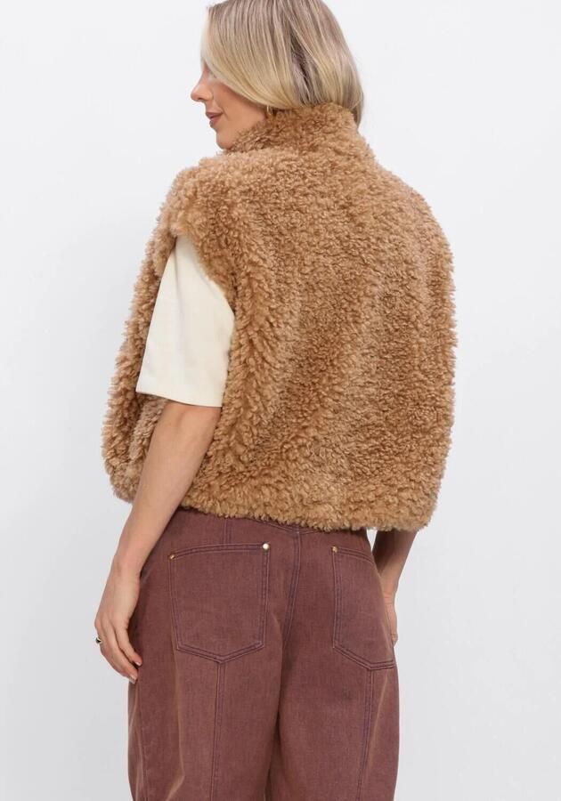 STUDIO AMAYA Dames Blazers Sira Gilet Camel - Foto 4