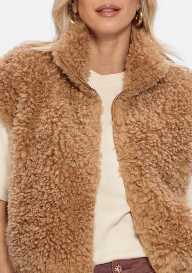 STUDIO AMAYA Dames Blazers Sira Gilet Camel - Foto 3