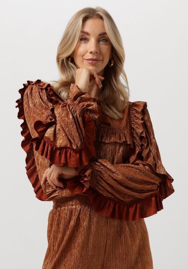 STUDIO AMAYA Dames Blouses Katie Goud - Foto 4