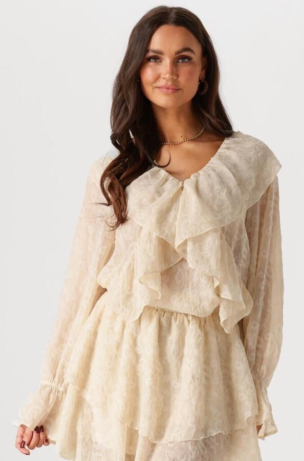 STUDIO AMAYA Dames Blouses Quinn Beige - Foto 4