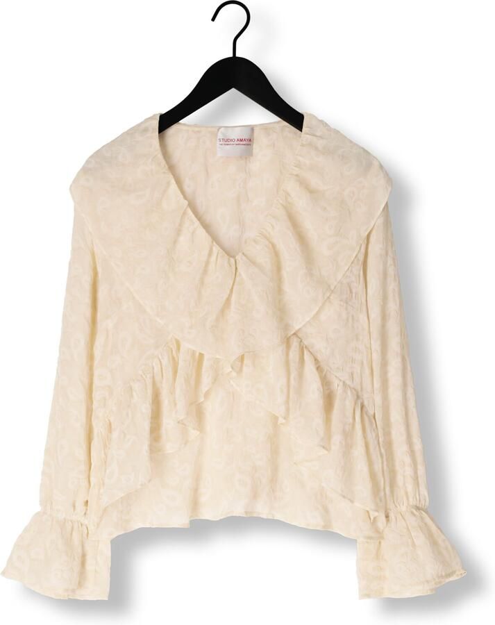 STUDIO AMAYA Dames Blouses Quinn Beige