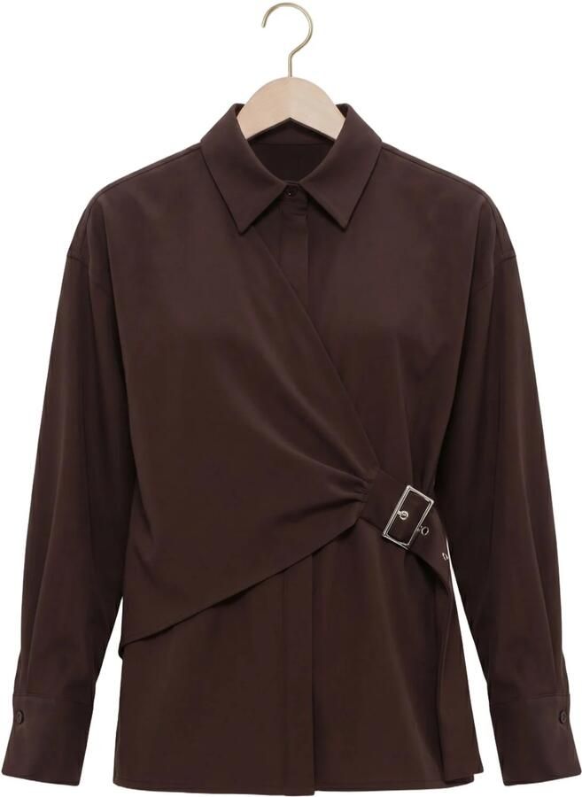 STUDIO AMAYA Dames Blouses Roos Blouse Bruin - Foto 2