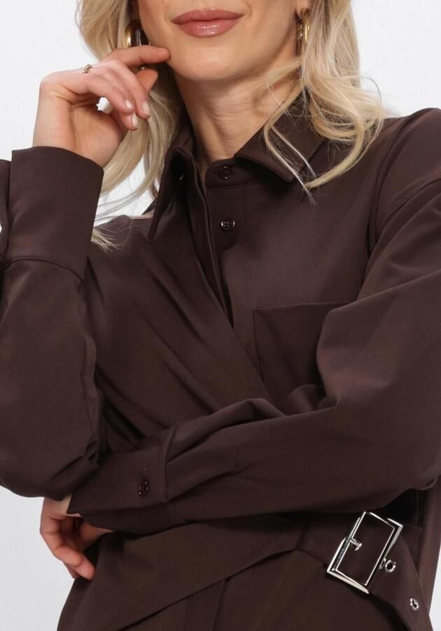STUDIO AMAYA Dames Blouses Roos Blouse Bruin - Foto 4