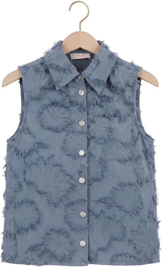 STUDIO AMAYA Dames Blouses Storm Blouse Blauw - Foto 4