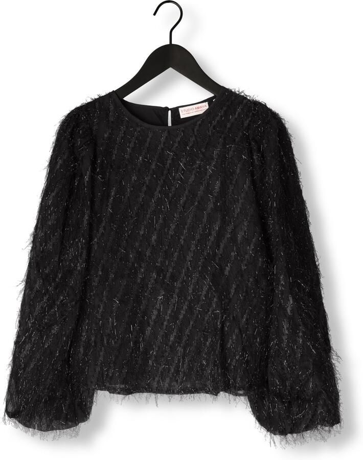 STUDIO AMAYA Dames Blouses Velvet Zwart