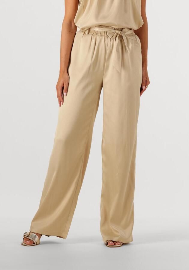 Studio AMAYA straight high waist broek champagne - Foto 4