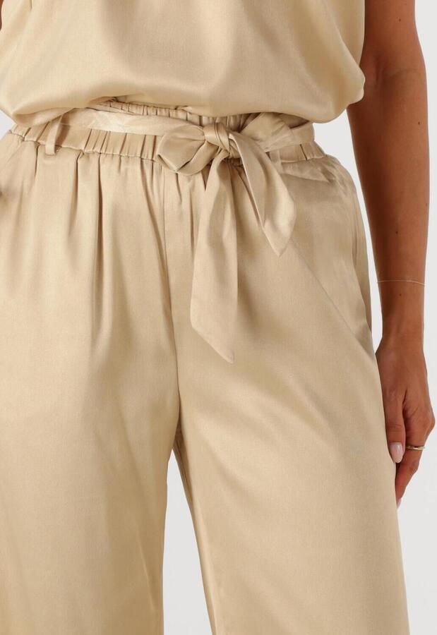 Studio AMAYA straight high waist broek champagne - Foto 2